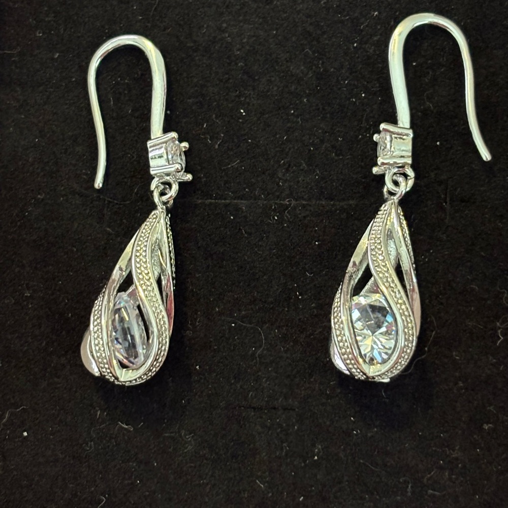 Elegant Silver Drop Earrings